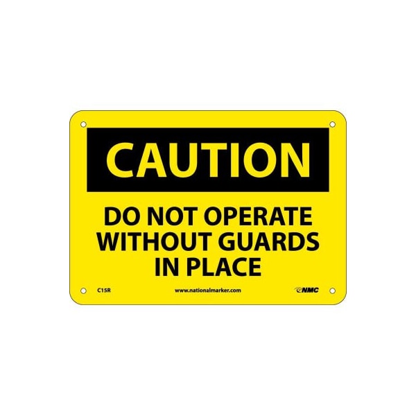 Nmc Safety Signs - Caution Do Not Operate - Rigid Plastic 7"H X 10"W C15R - main